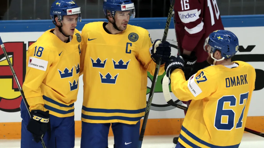 Radost hokejistů Švédska