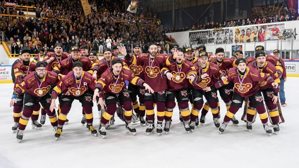 Radost hokejistů Dukly Jihlava