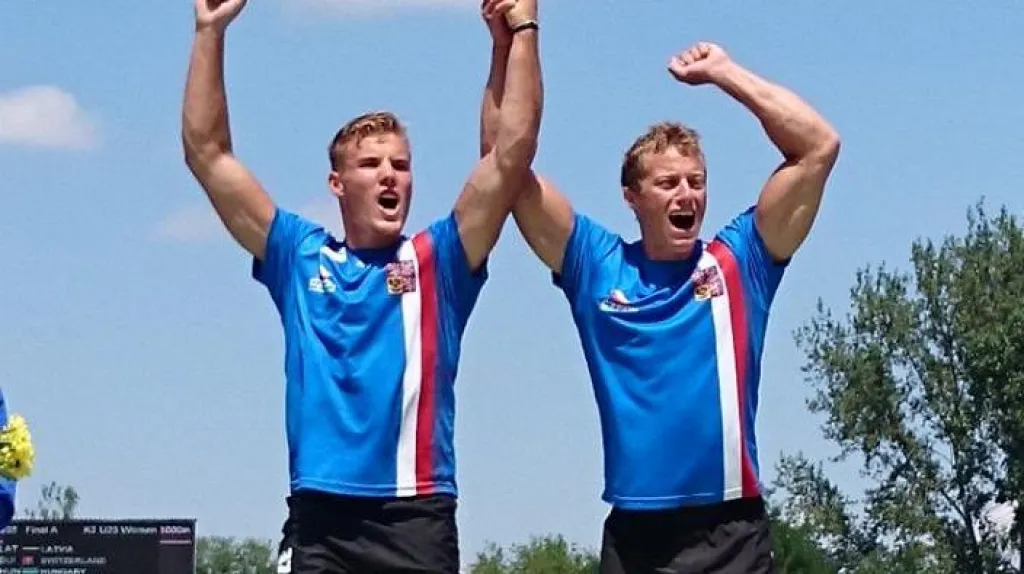 Deblkajakáři Tomáš Veselý a Radek Šlouf