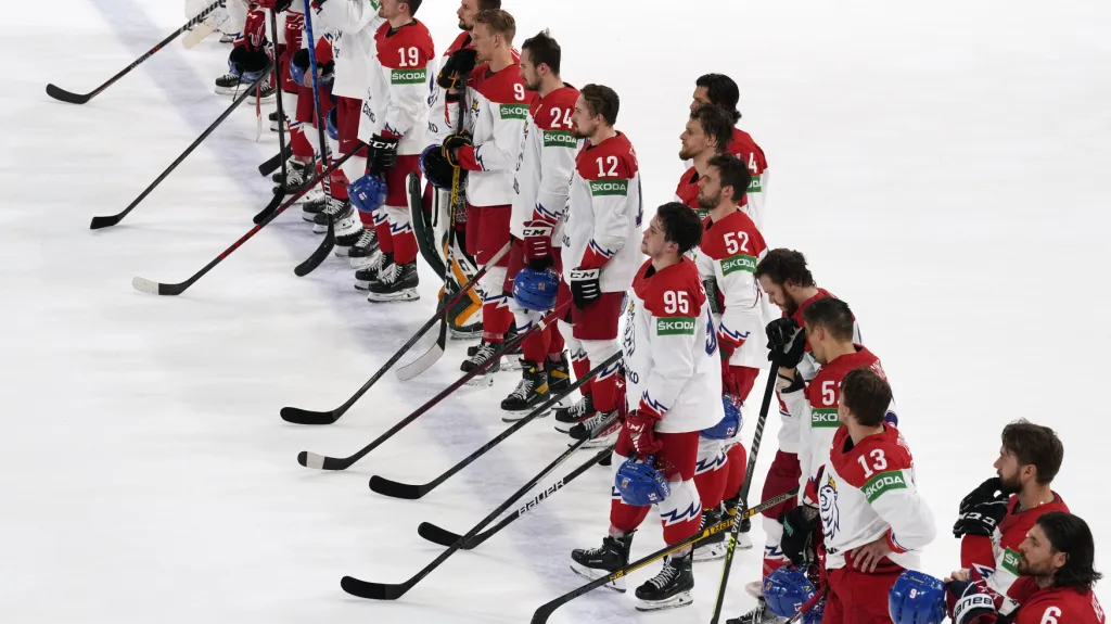 Zklamaní čeští hokejisté
