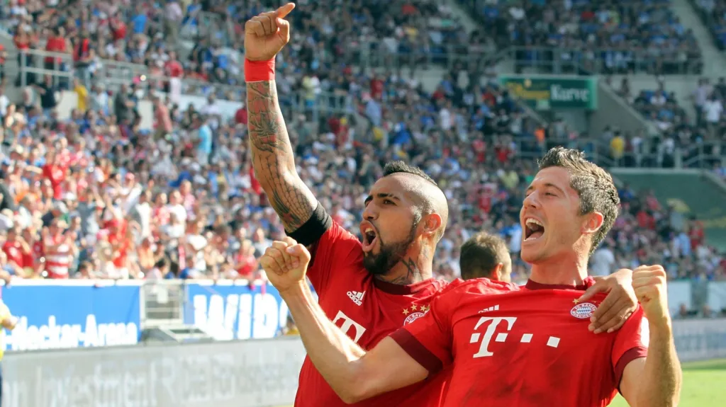 Arturo Vidal a Robert Lewandowski