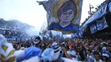 Fanoušci Argentiny před utkáním s Anglií