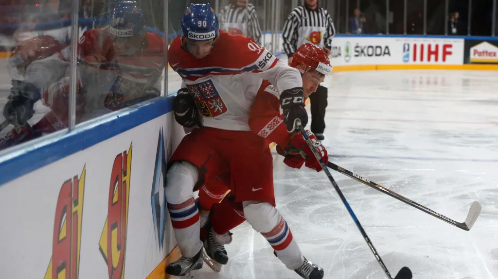 Jan Rutta během utkání proti Bělorusku