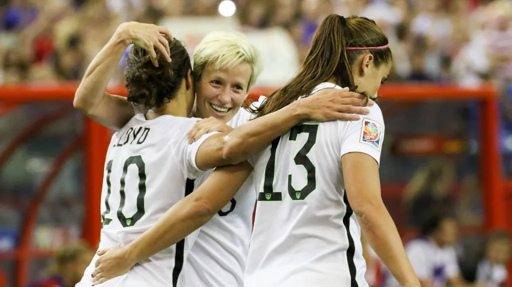 Radost fotbalistek Spojených států