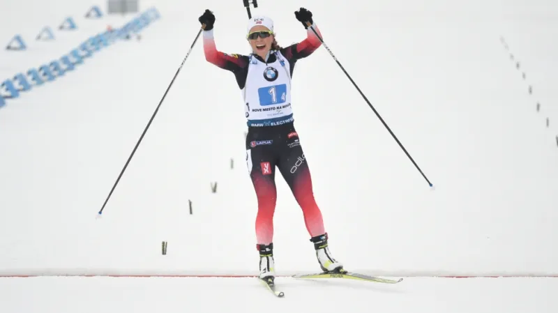 Sestřih štafety biatlonistek v Novém Městě