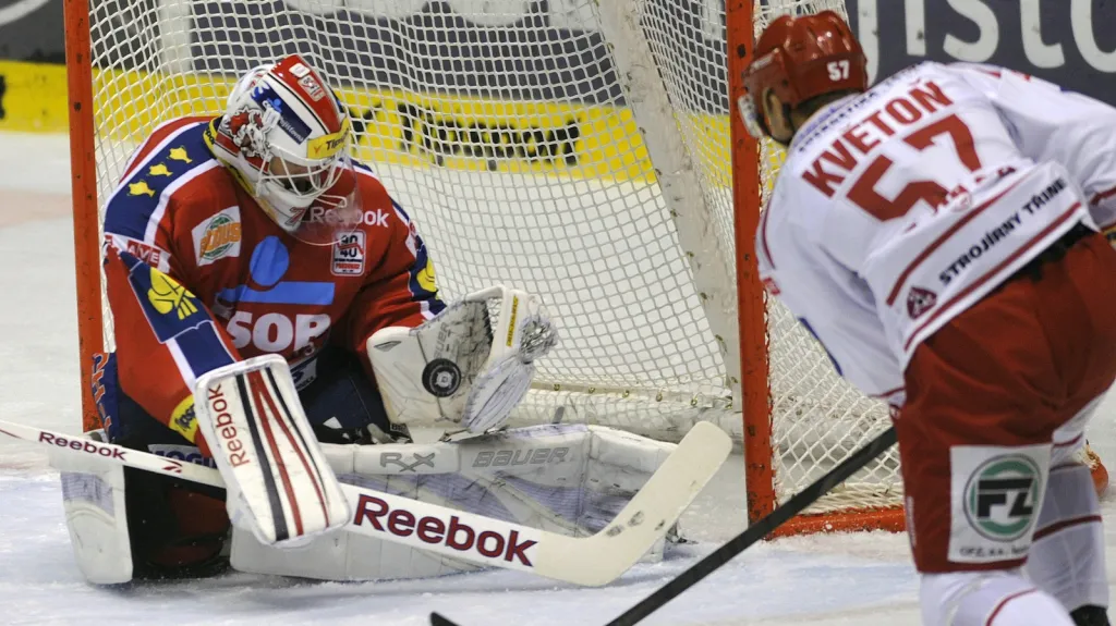 Utkání Pardubice - Třinec