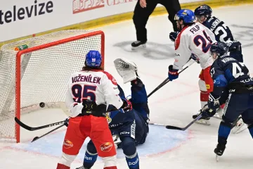 Matyáš Filip skóruje do finské sítě