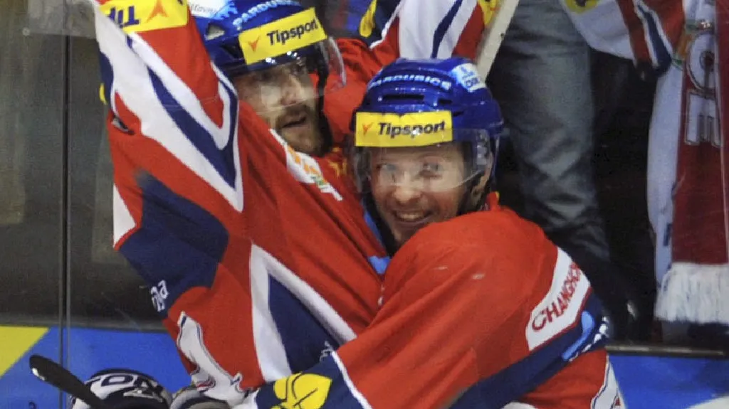 Radost hokejistů Pardubic