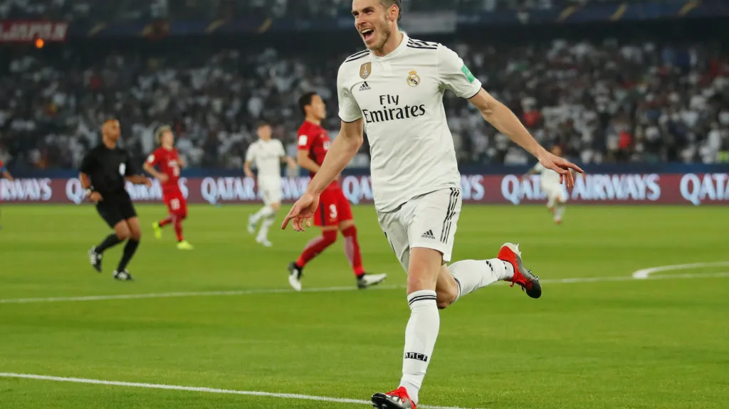 Gareth Bale z Realu Madrid se raduje z gólu