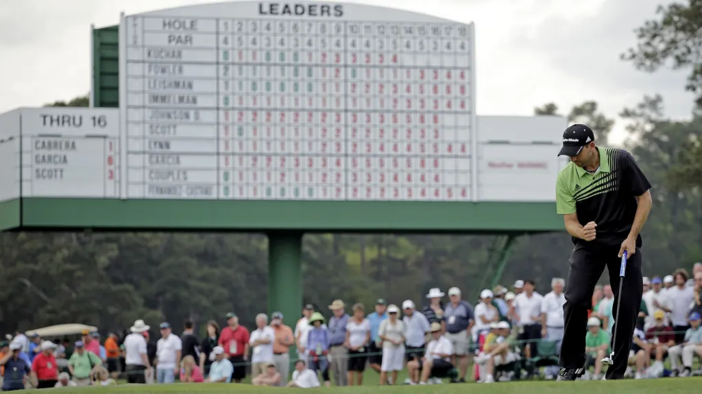 Španěl Sergio García na golfovém Masters
