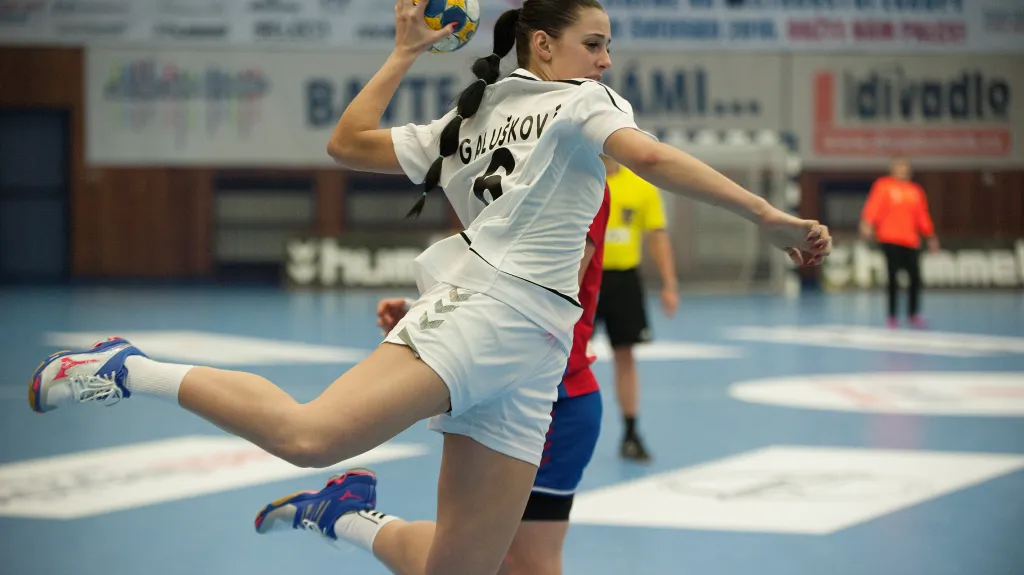 Česká házenkářka Veronika Galušková