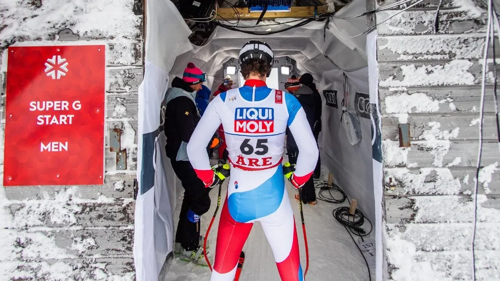 Švýcarský lyžař Sandro Simonet