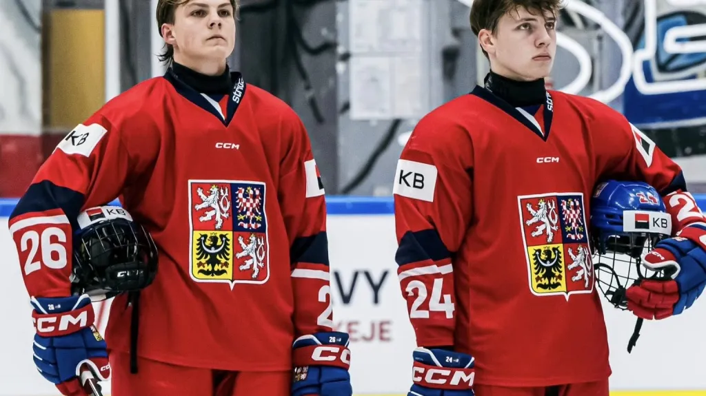 Čeští reprezentanti Holejšovský a Švancar na Hlinka Gretzky Cupu