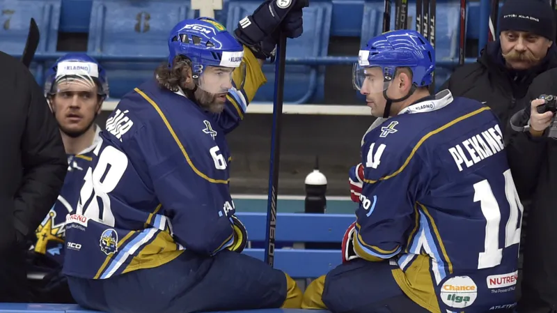 Kladenští parťáci Jaromír Jágr a Tomáš Plekanec