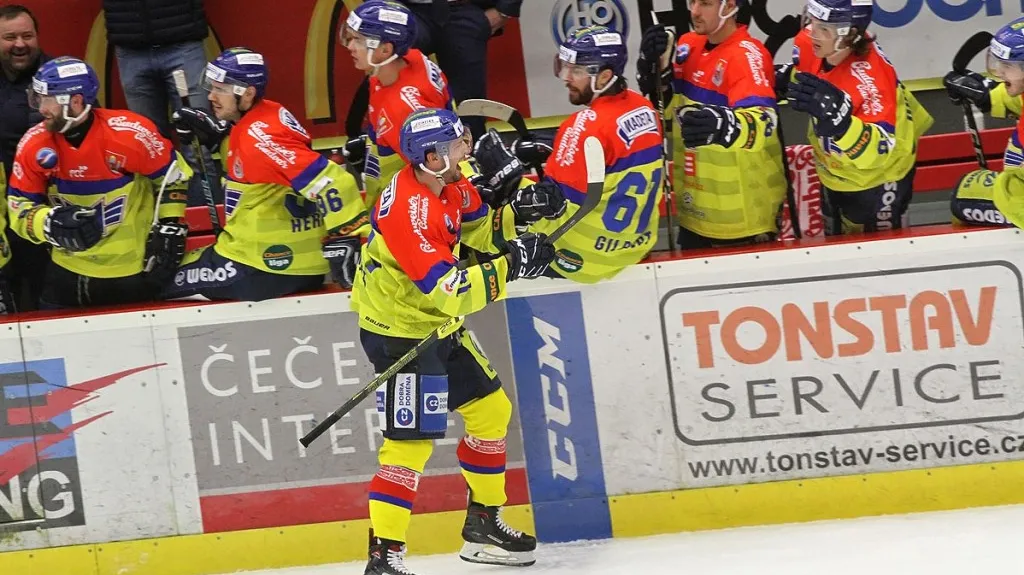 Slavící hokejisté Českých Budějovic