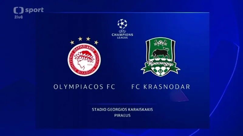 Sestřih utkání Olympiakos - Krasnodar