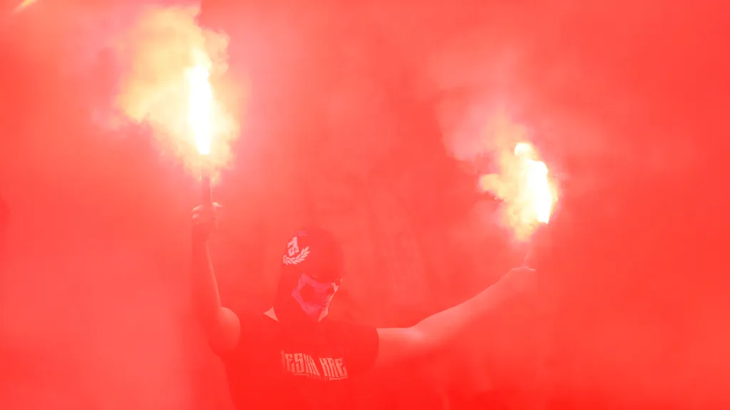 Fanoušek fotbalové Slavie