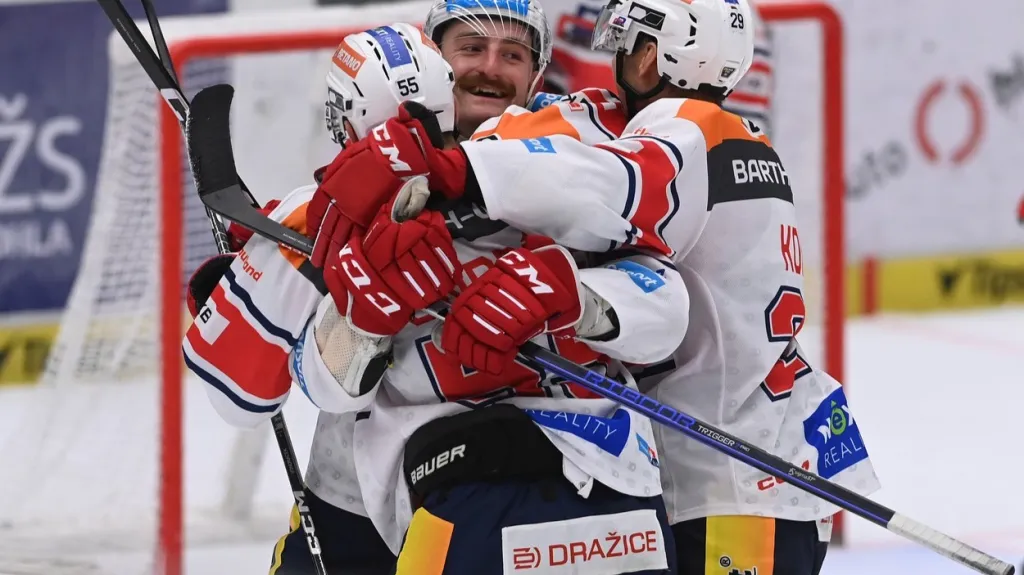 Radost pardubických z hattricku Ondřeje Vály