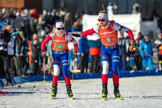 Smíšená štafeta v Otepää. Česká dvojice nebyla od medailí daleko