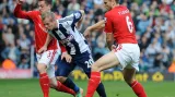 Matěj Vydra z WBA v zápase proti Cardiffu