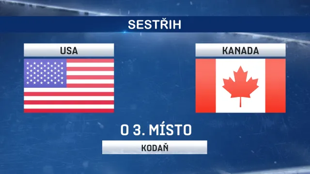 Sestřih utkání USA - Kanada