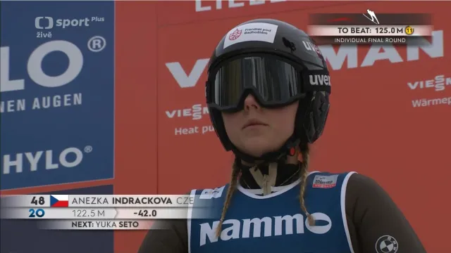 Pokus Anežky Indráčkové ve druhém kole závodu SP v Lillehammeru