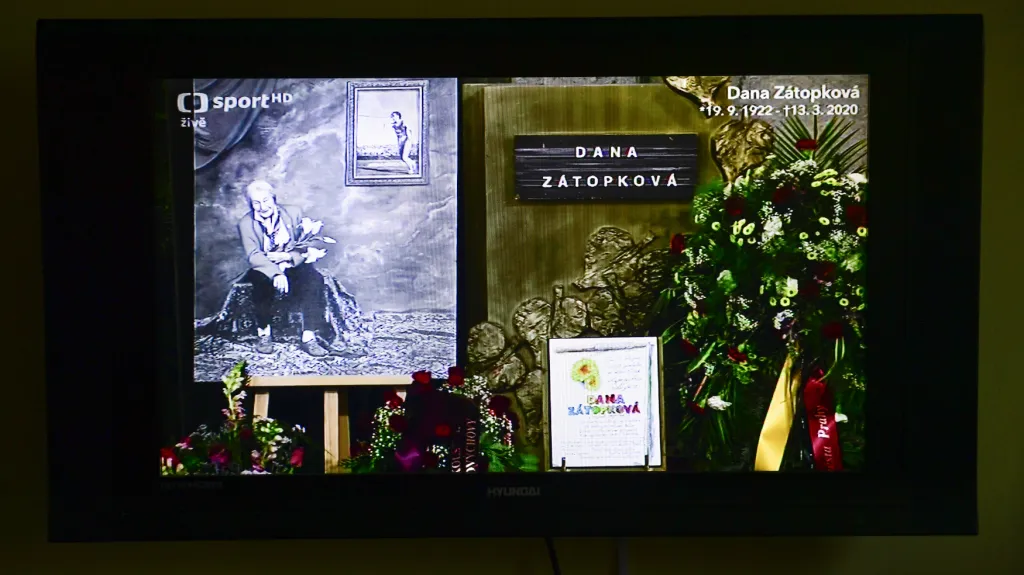Pohřeb Dany Zátopkové