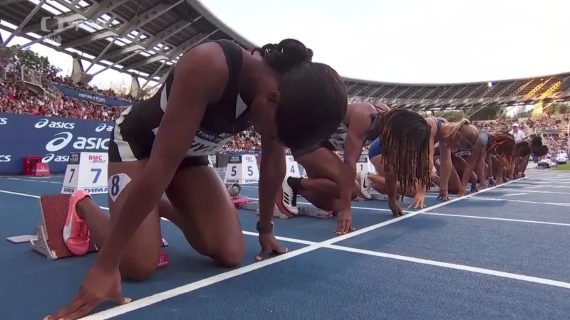 Běh žen na 100 m v Paříži