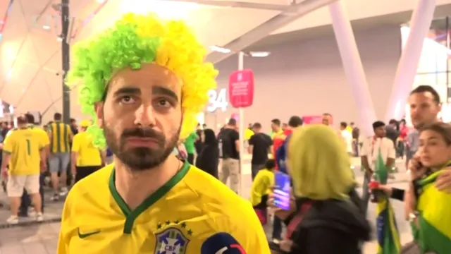 Reakce fanoušků na chorvatský postup a brazilský konec
