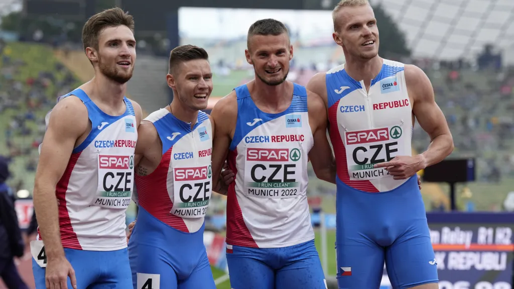 Česká štafeta čtvrtkařů ve složení Matěj Krsek, Pavel Maslák, Michal Desenský a Patrik Šorm