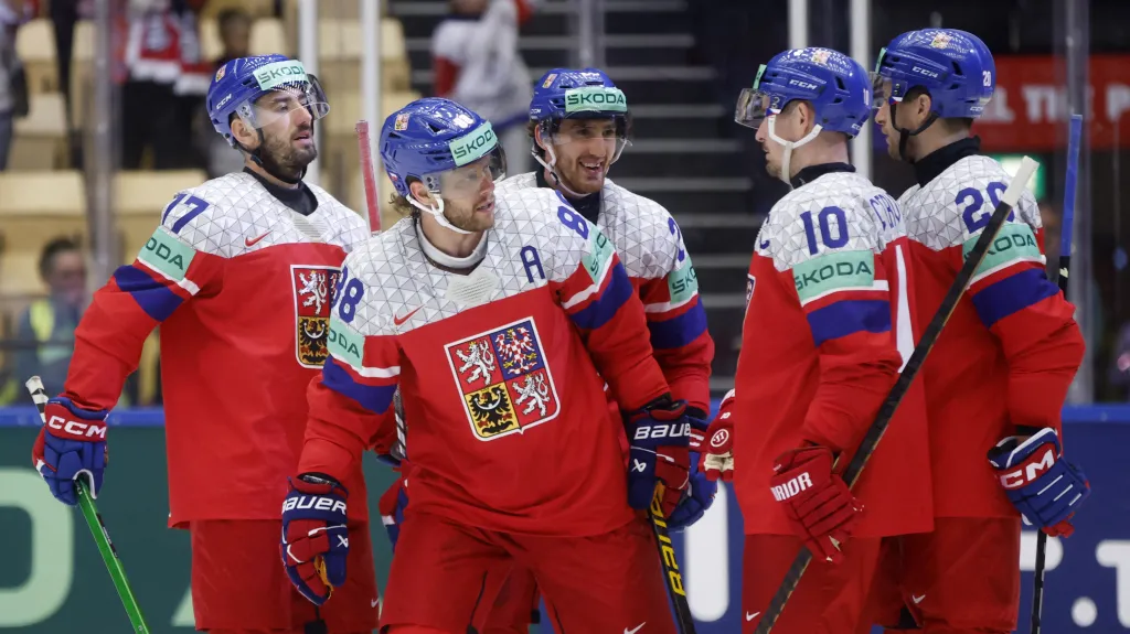 Čeští hokejisté během MS
