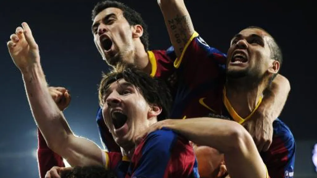 Radost hráčů Barcelony