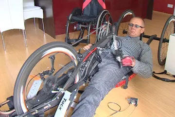 Martin Kovář na handbiku