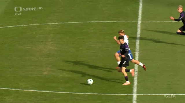 Branka Marka Naskose z poloviny hřiště