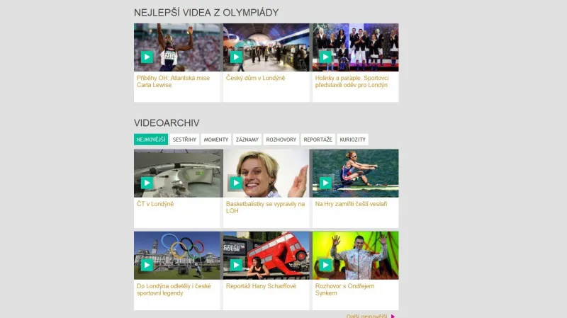 Web pro olympiádu