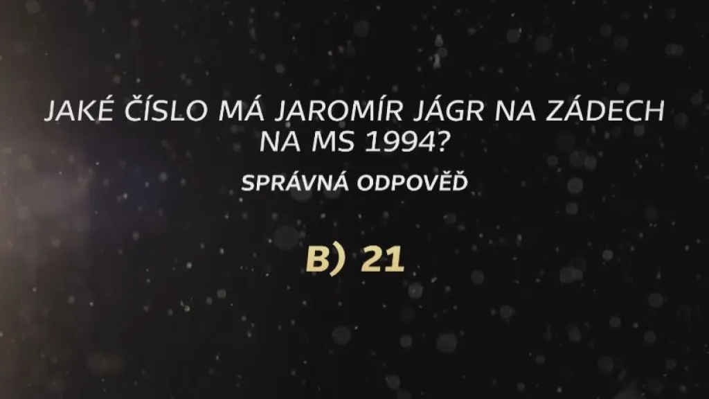 HOKEJOVÝ KVÍZ 24. 4. - SPRÁVNÁ ODPOVĚĎ