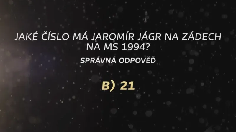 HOKEJOVÝ KVÍZ 24. 4. - SPRÁVNÁ ODPOVĚĎ
