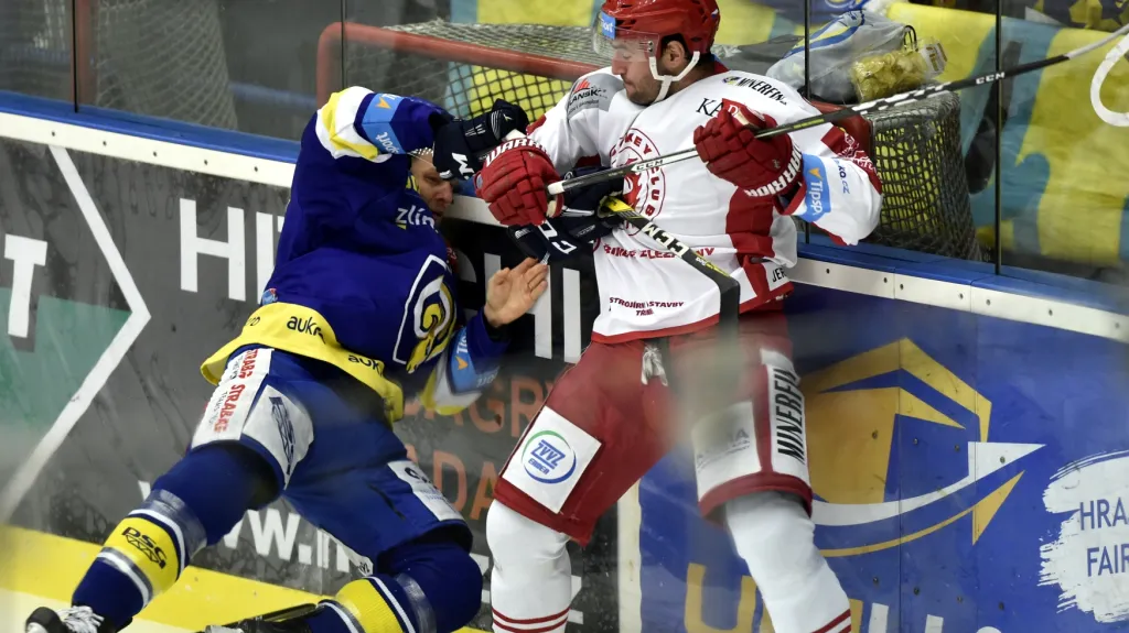 Utkání Zlín - Třinec