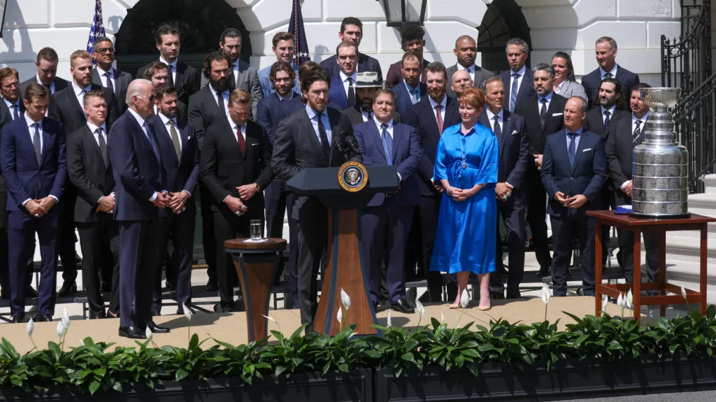 Přijetí hokejistů Tampy Bay v Bílém domě