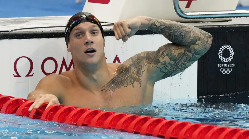 Americký plavec Caeleb Dressel
