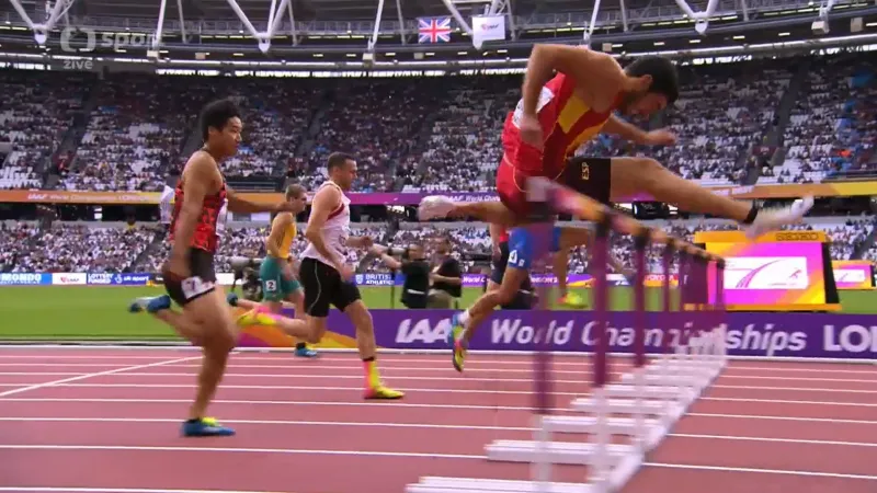 Helceletův rozběh 110 metrů překážek