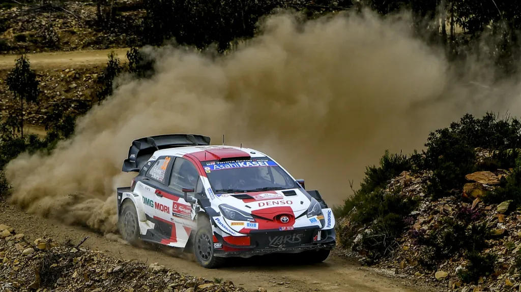 Elfyn Evans v Portugalské rallye