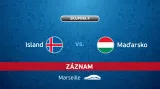 Záznam utkání Island - Maďarsko