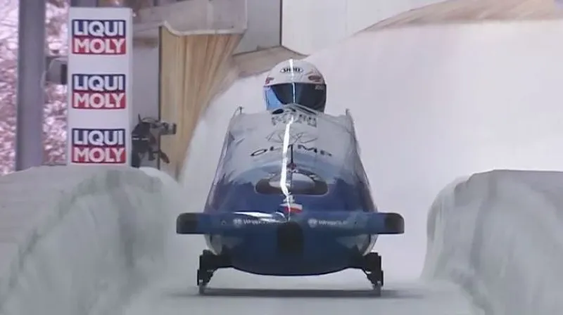 Druhá jízda Dvořákova dvojbobu v Innsbrucku