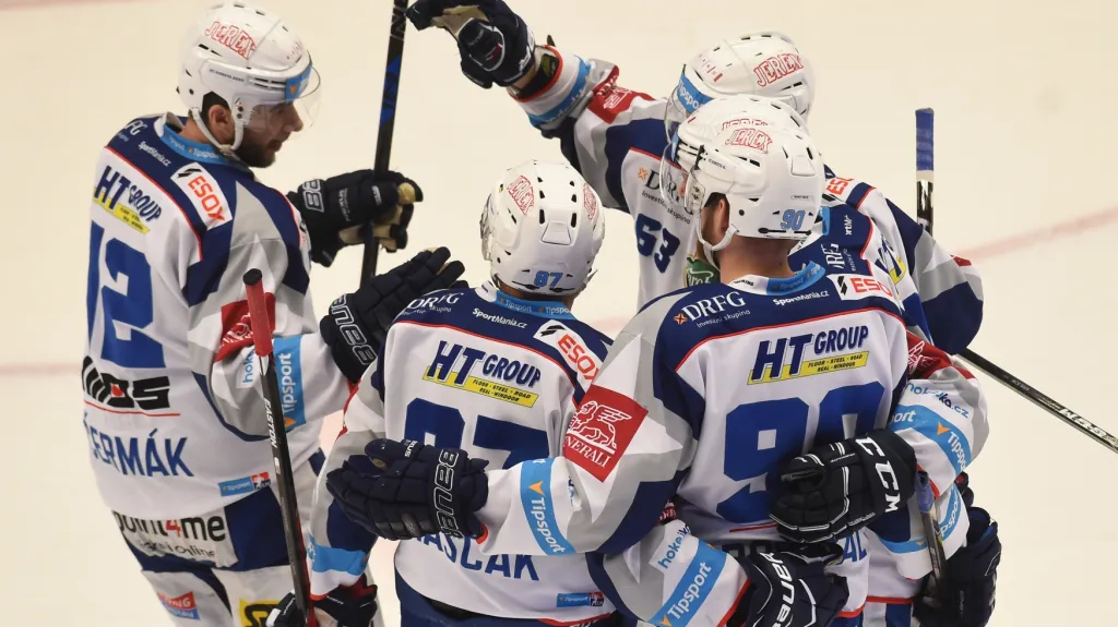 Třinec - Brno, radost vítězů z Brna