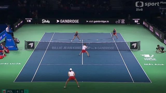 Závěr čtyřhry Bouzková, Siniaková – Kawová, Šwiateková