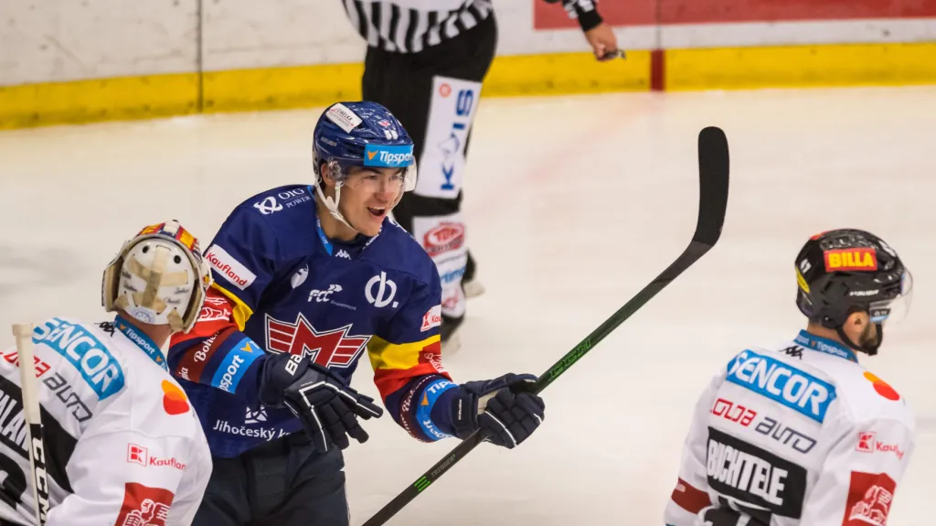 Martin Beránek slaví gól proti Spartě