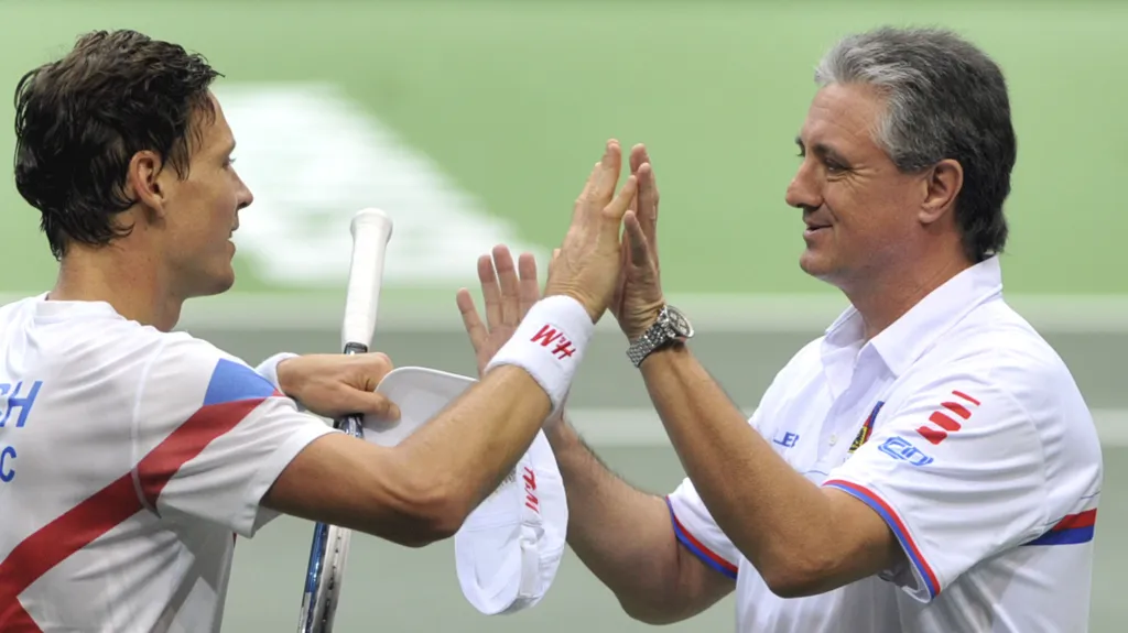 Tomáš Berdych s Jaroslavem Navrátilem