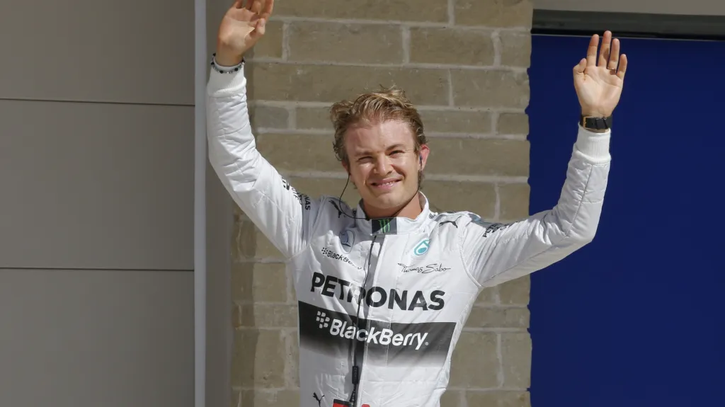 Slavící Nico Rosberg