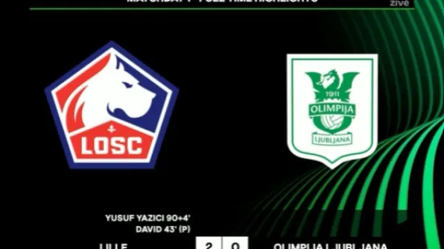 Sestřih utkání Lille – Ol. Lublaň